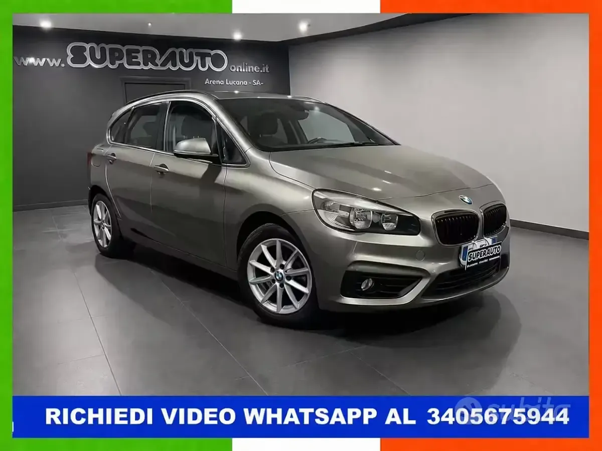Usata BMW 214 Active Tourer Advantage 95 CV (69 kW) 2018 Grigio Monovolume