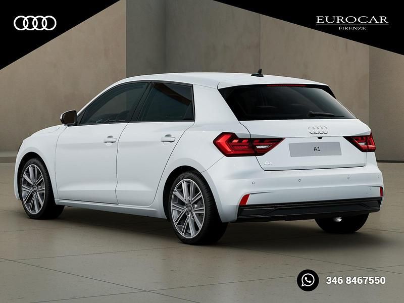 Nuova Audi A1 Sportback Business 116 CV (85 kW) 2025 Bianco ghiacciaio metallizzato Utilitaria