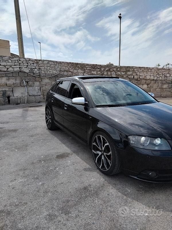 Usata Audi A3 S-Line 170 CV (125 kW) 2008 Nero Berlina