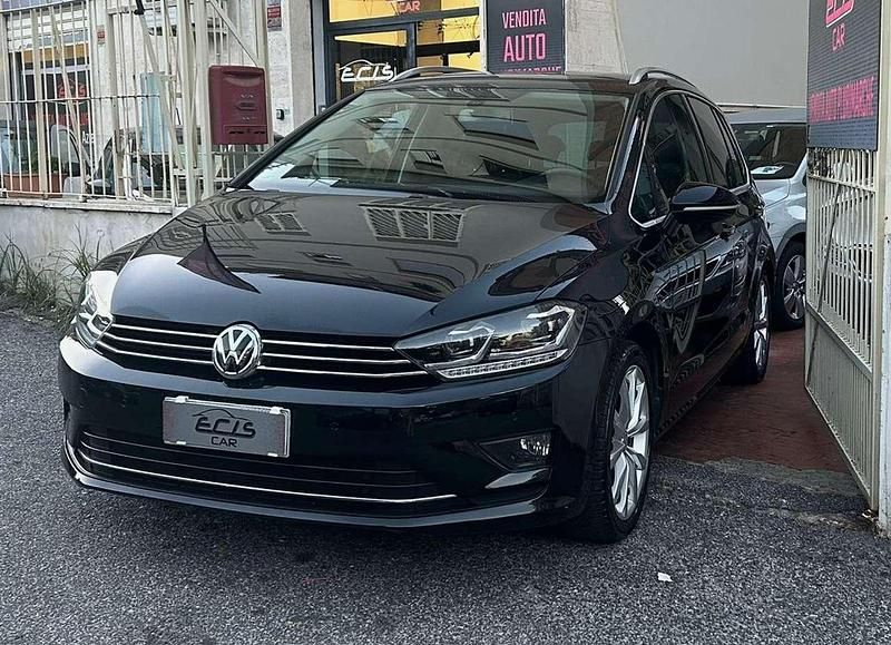 Usata VW Golf Sportsvan Highline 110 CV (80 kW) 2014 Nero Monovolume