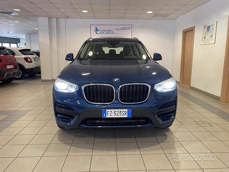 Usata BMW X3 Advantage 150 CV (110 kW) 2019 Blu metallizzato SUV