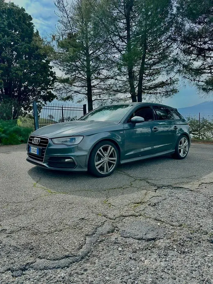 Usata Audi A3 S-Line 150 CV (110 kW) 2013 Grigio Berlina