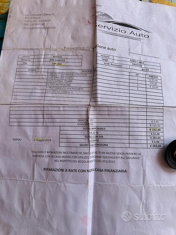 Usata Ford C-MAX 145 CV (106 kW) 2010 Nero Monovolume