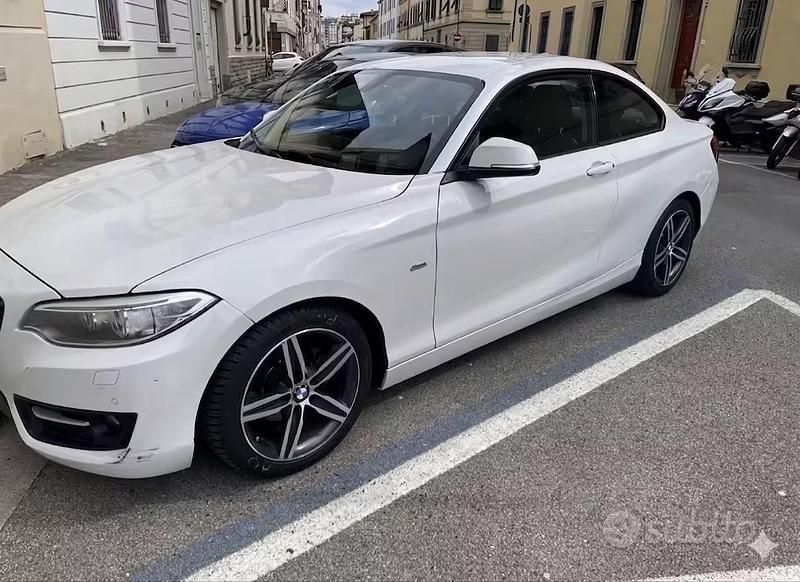 Usata BMW 218 Sport Line 150 CV (110 kW) 2017 Bianco Coupé