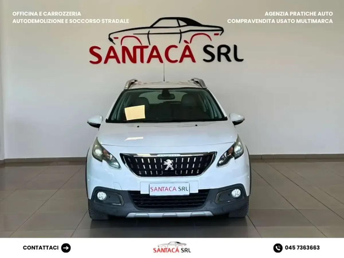 Usata Peugeot 2008 S 110 CV (80 kW) 2016 Bianco SUV