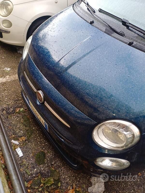 Usata Fiat 500 69 CV (50 kW) 2018 Blu Cabrio