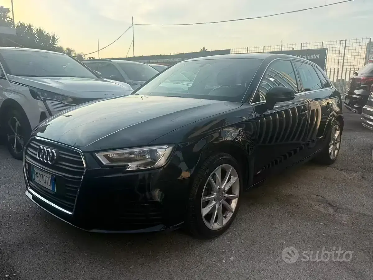 Usata Audi A3 Sport 116 CV (85 kW) 2018 Nero Berlina