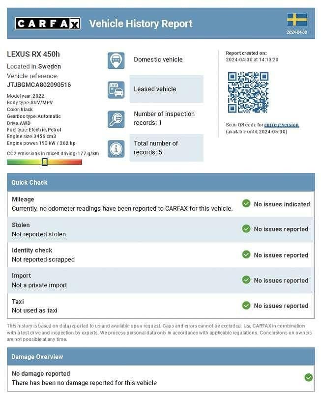 Usata Lexus RX450h Sport Line 262 CV (192 kW) 2022 Nero SUV