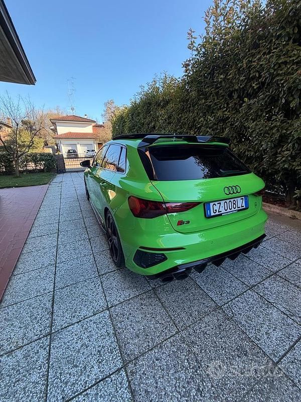 Usata Audi S3 310 CV (228 kW) 2021 Verde Berlina