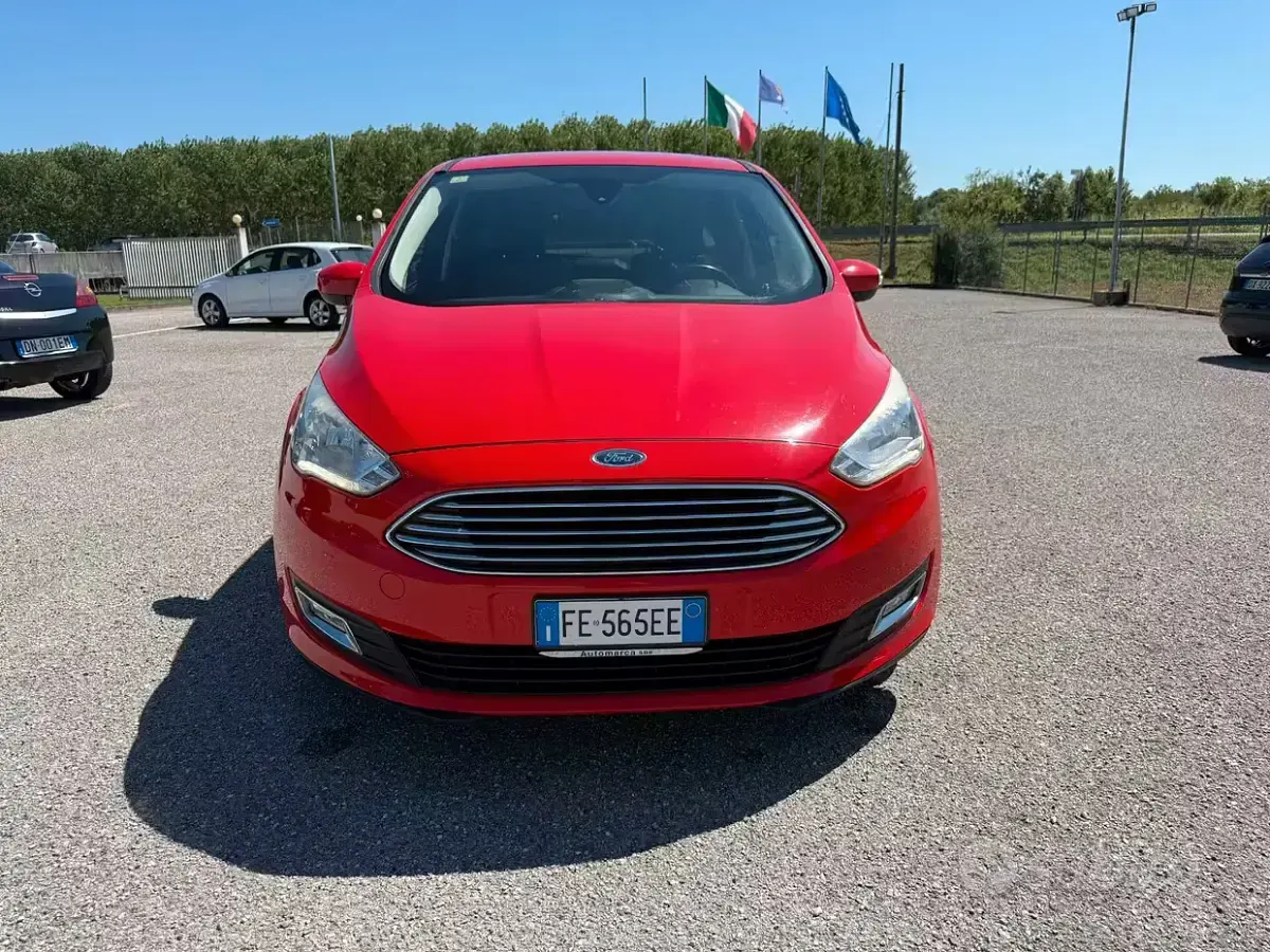 Usata Ford C-MAX Titanium 120 CV (88 kW) 2016 Rosso Monovolume