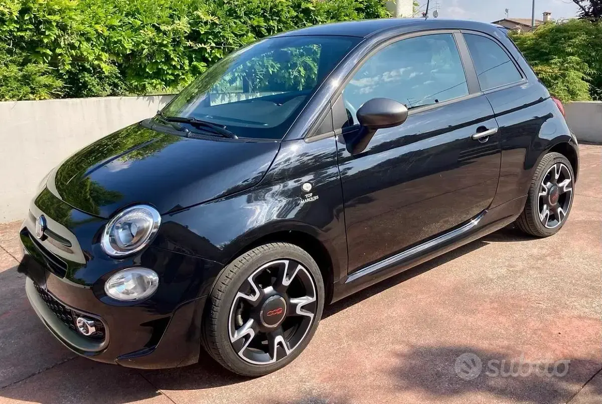 Usata Fiat 500S S 69 CV (50 kW) 2019 Nero Utilitaria