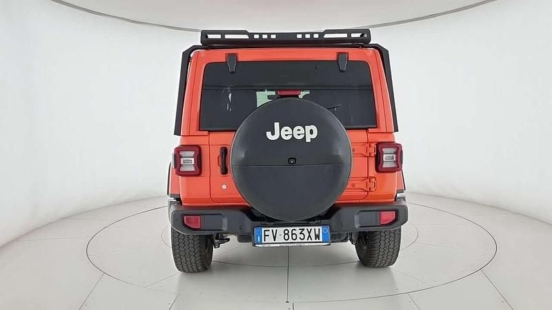 Usata Jeep Wrangler Unlimited Sahara 200 CV (147 kW) 2019 Arancione SUV