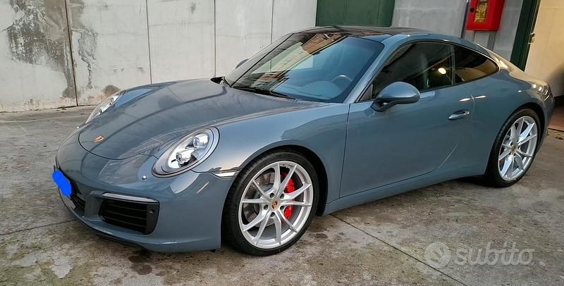Usata Porsche 991 420 CV (308 kW) 2016 Blu/azzurro Coupé