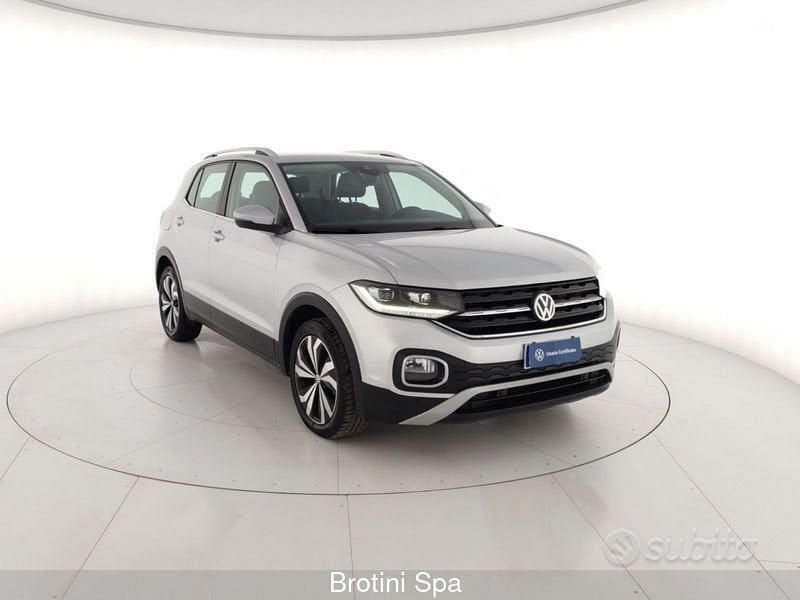 Usata VW T-Cross Advance 116 CV (85 kW) 2020 Argento SUV