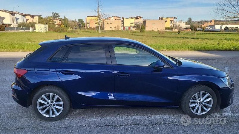 Usata Audi A3 Advanced 150 CV (110 kW) 2020 Blu/azzurro Berlina
