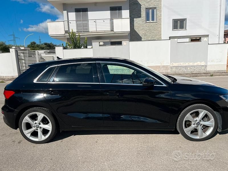 Usata Audi A3 Advanced Plus 116 CV (85 kW) 2021 Nero Berlina