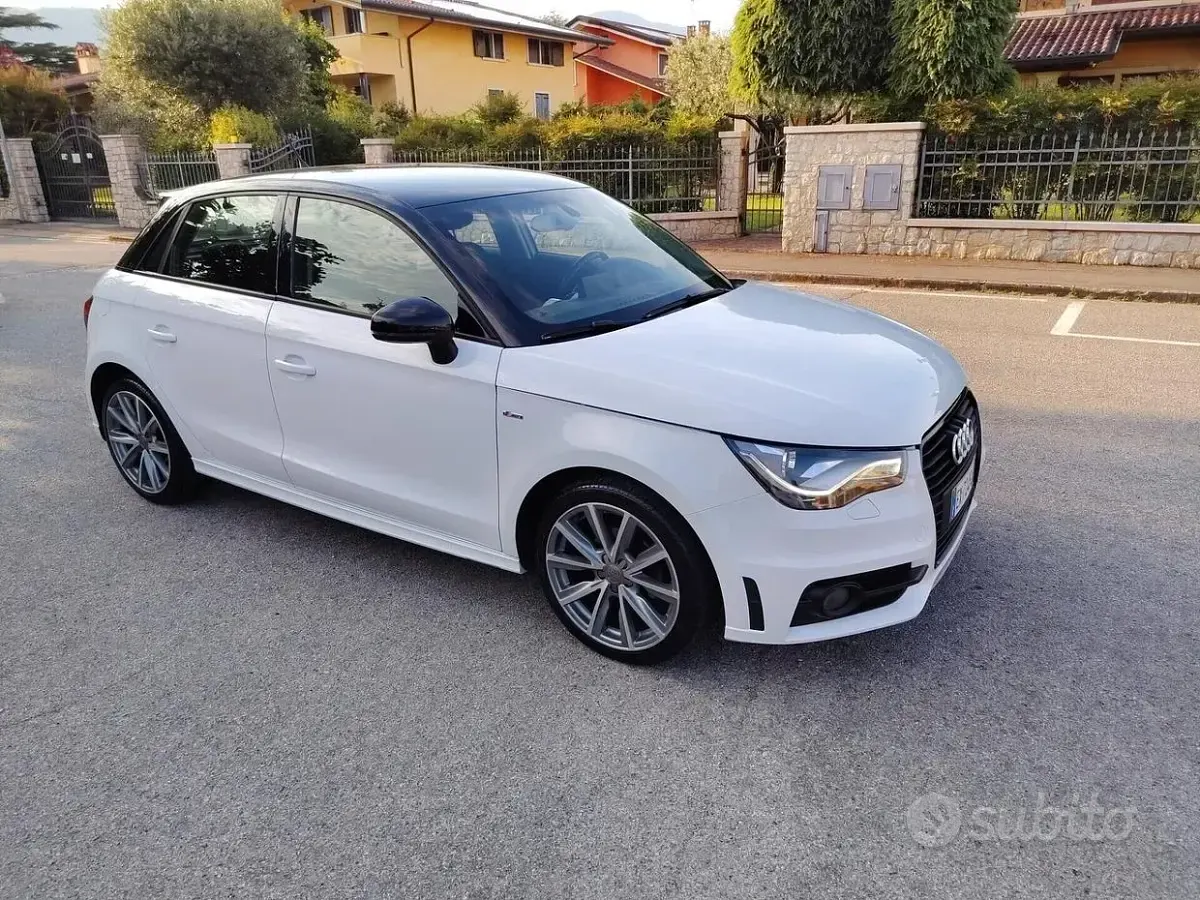 Usata Audi A1 S-Line 105 CV (77 kW) 2014 Bianco Utilitaria