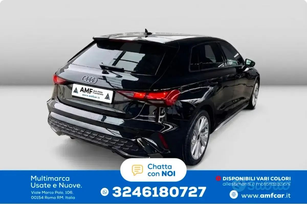 Usata Audi A3 150 CV (110 kW) 2025 Nero Berlina