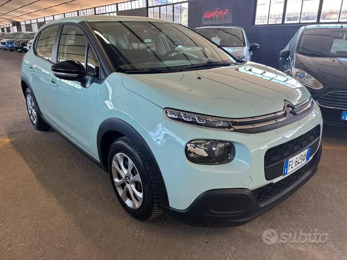Usata Citroën C3 Feel 75 CV (55 kW) 2017 Verde Berlina