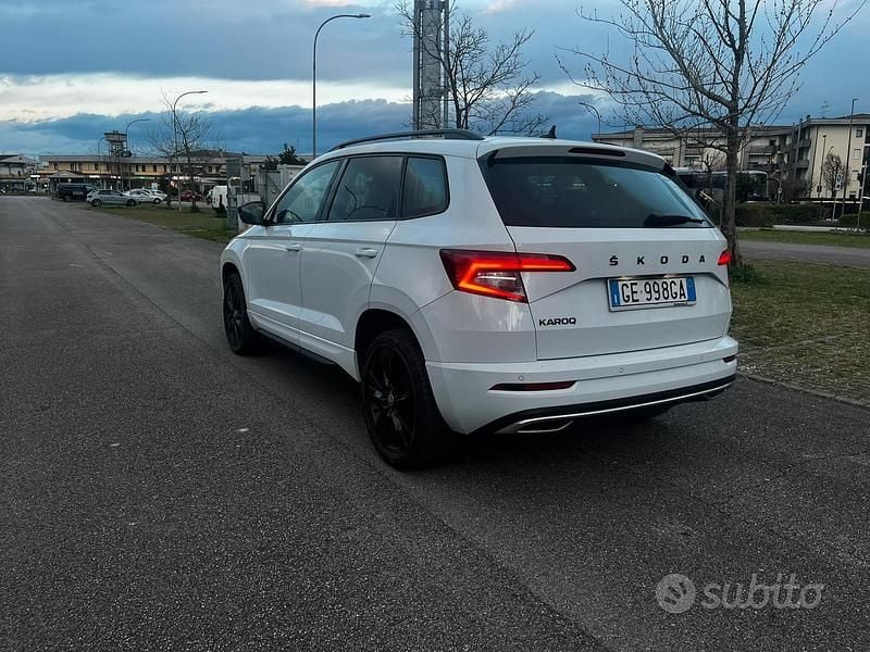 Usata Skoda Karoq SportLine 116 CV (85 kW) 2021 Bianco SUV