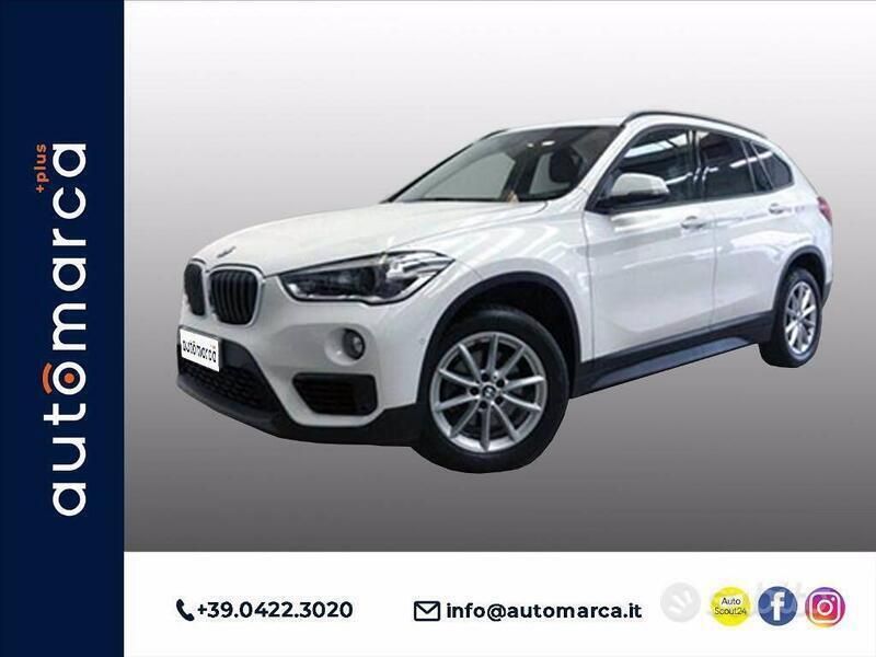 Usata BMW X1 192 CV (141 kW) 2018 Bianco pastello SUV