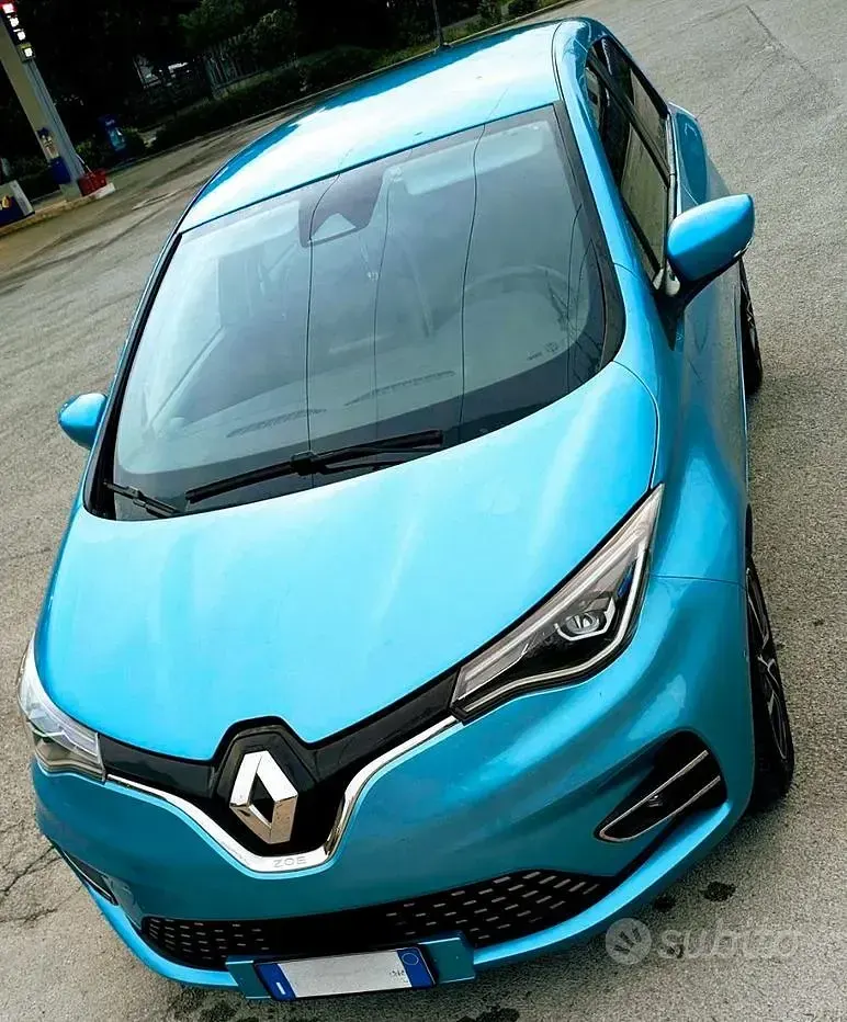 Usata Renault Zoe Intens 50 kW (69 CV) 2021 Blu Utilitaria