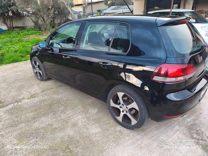 Usata VW Golf VI Highline 110 CV (80 kW) 2009 Nero Utilitaria