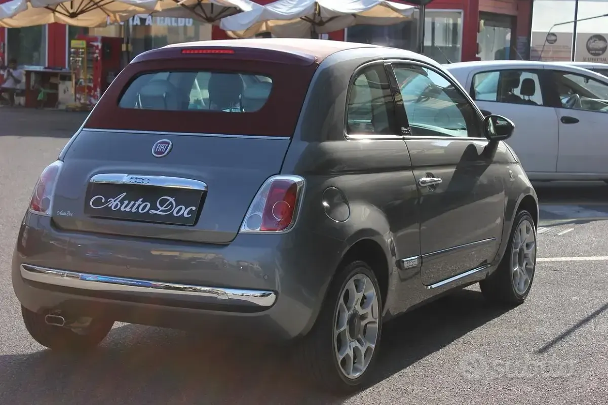 Usata Fiat 500C Lounge 69 CV (50 kW) 2016 Grigio Cabrio