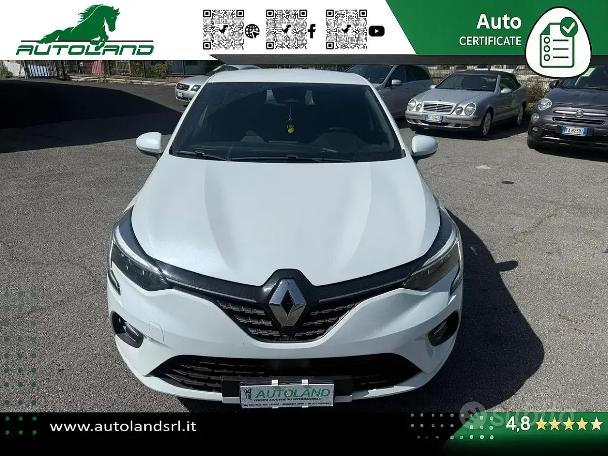 Usata Renault Clio V Intens 91 CV (66 kW) 2022 Bianco Berlina