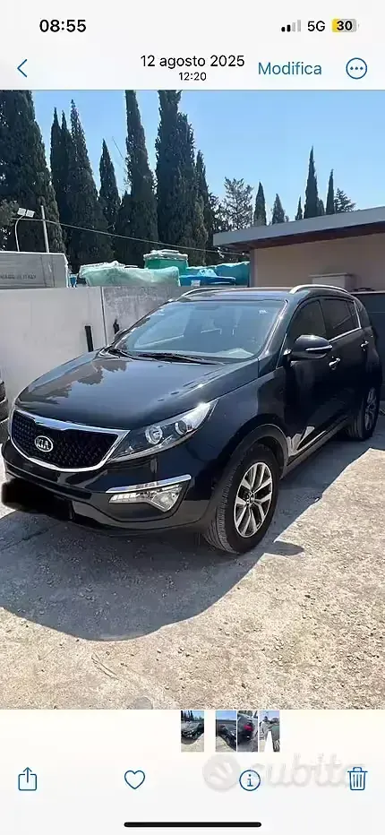 Usata Kia Sportage 116 CV (85 kW) 2015 Nero SUV