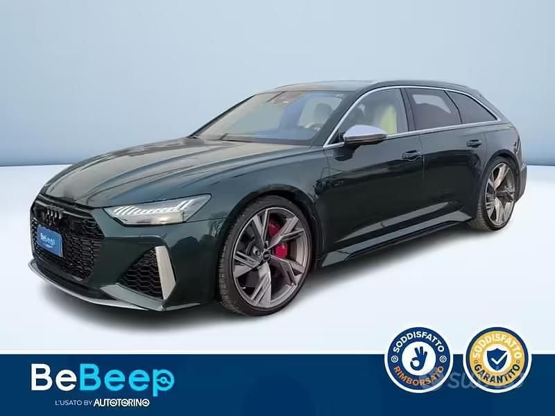 Usata Audi RS6 Comfort 600 CV (441 kW) 2022 Verde metallizzato Station wagon