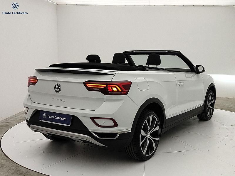 Usata VW T-Roc Cabriolet Style 110 CV (80 kW) 2022 Bianco Cabrio