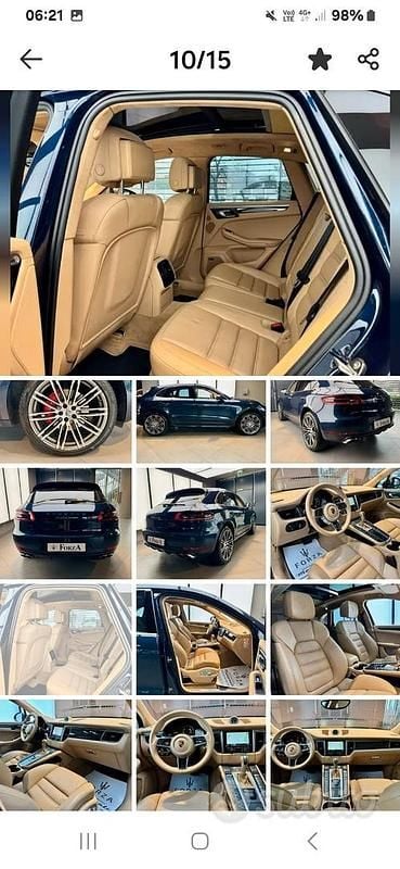 Blu Usata 2015 Porsche Macan Turbo SUV | 35.000 € (Buon prezzo) - Immagine 1/4