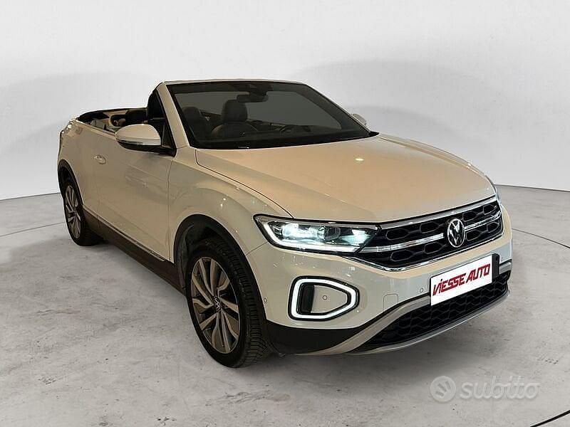 Usata VW T-Roc Cabriolet Style 110 CV (80 kW) 2022 Bianco Cabrio