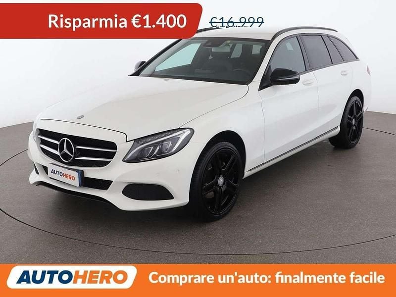 Usata Mercedes C220 170 CV (125 kW) 2016 Bianco Station wagon