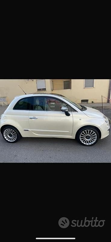 Usata Fiat 500 75 CV (55 kW) 2009 Bianco Cabrio