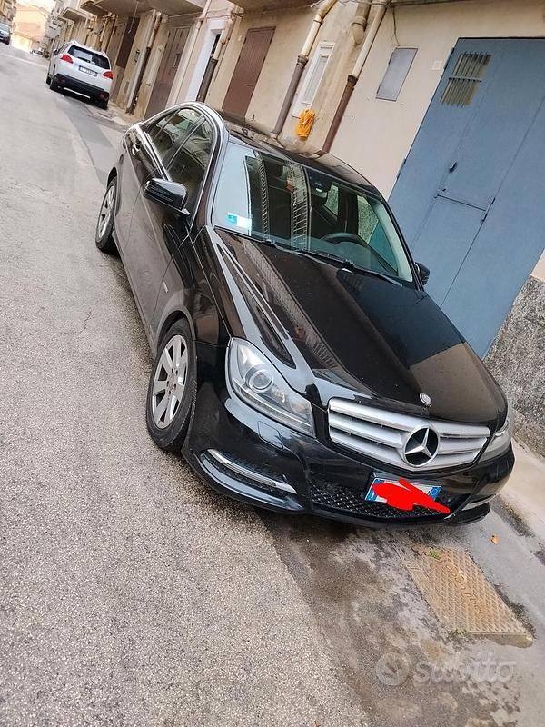 Usata Mercedes C200 2012 Nero Berlina