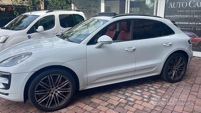 Usata Porsche Macan Turbo Performance Package 440 CV (323 kW) 2018 Bianco SUV