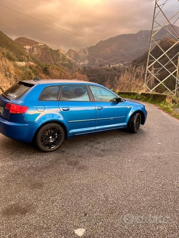 Usata Audi A3 Ambition 105 CV (77 kW) 2008 Blu Berlina