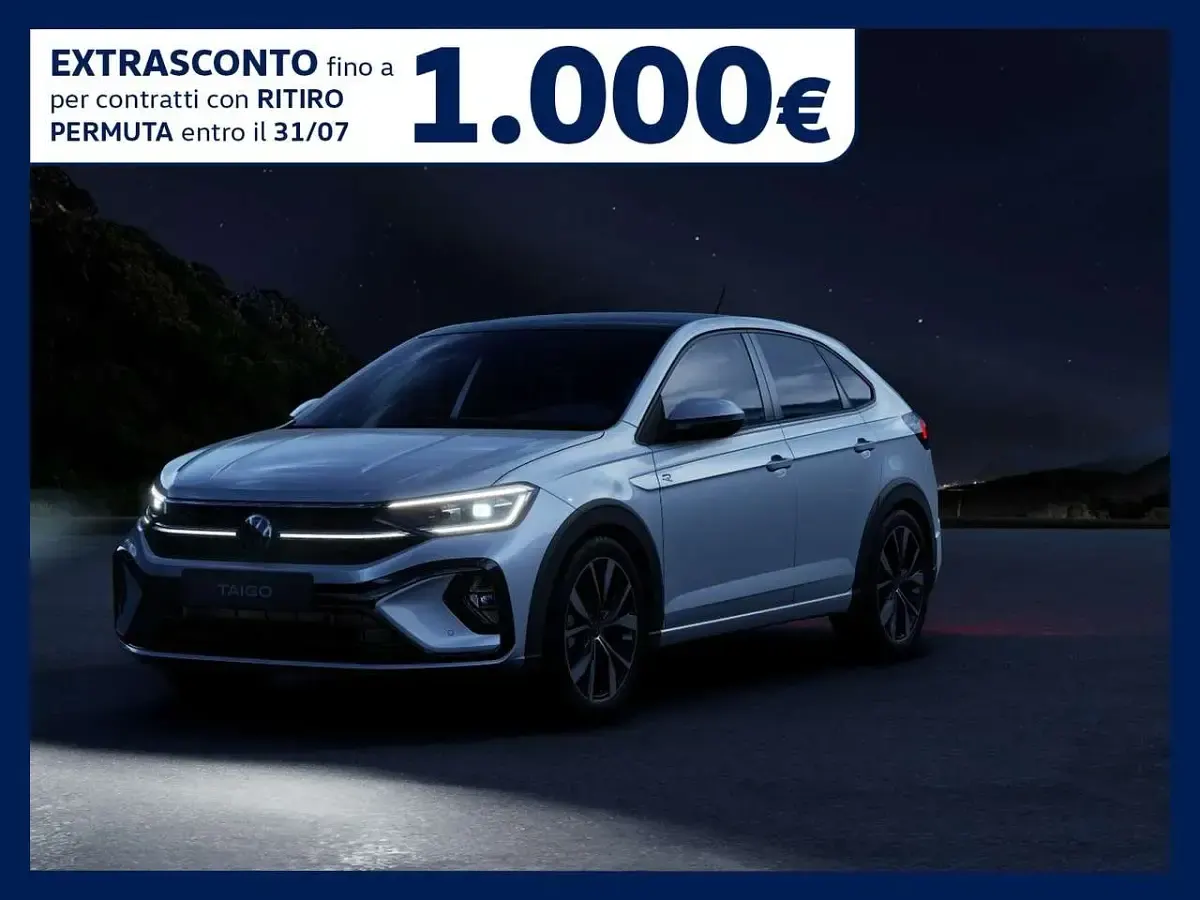 Nuova VW Taigo R-line Plus 116 CV (85 kW) 2026 Reflex silver metallizzato SUV