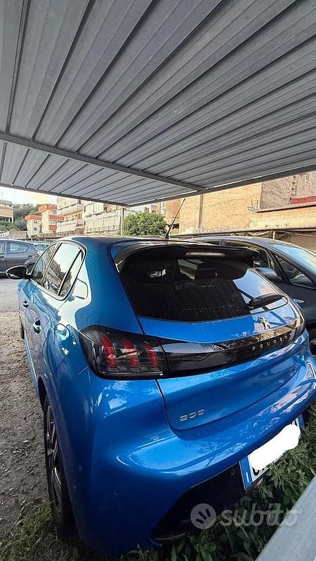 Usata Peugeot 208 102 CV (75 kW) 2023 Blu Utilitaria
