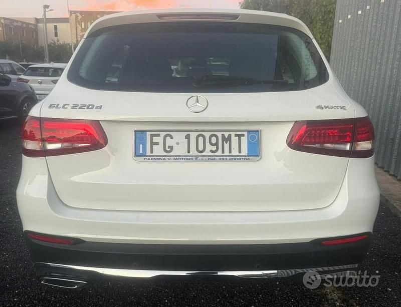 Usata Mercedes GLC220 170 CV (125 kW) 2016 Bianco SUV