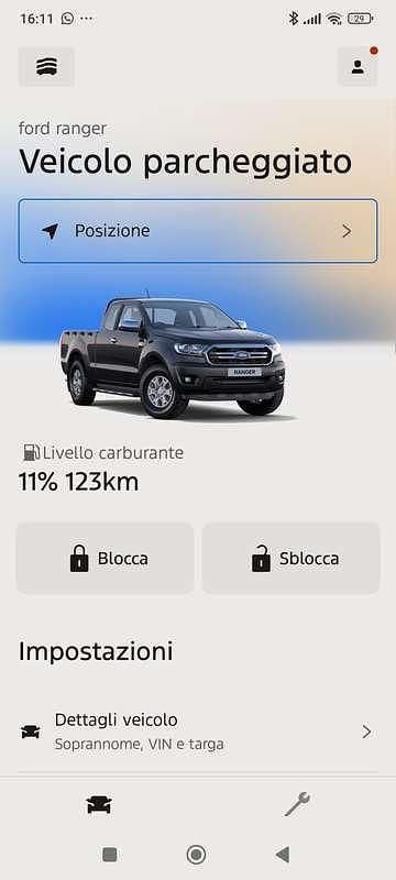 Usata Ford Ranger XLT 170 CV (125 kW) 2021 Blu/azzurro Pick-up