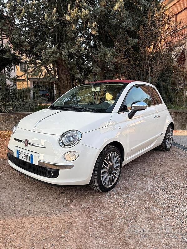 Usata Fiat 500 69 CV (50 kW) 2014 Bianco Cabrio