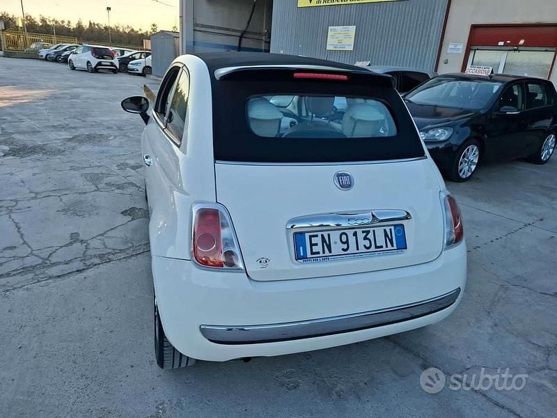 Usata Fiat 500C 69 CV (50 kW) 2012 Bianco Cabrio