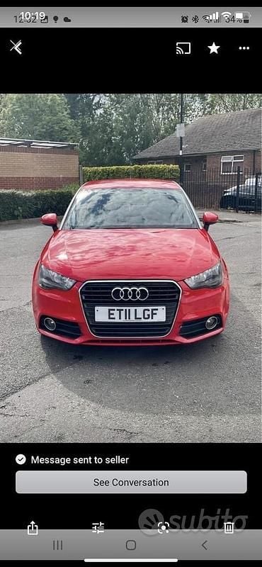 Usata Audi A1 2011 Rosso Utilitaria