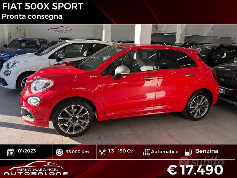 Usata Fiat 500X Sport 150 CV (110 kW) 2023 Rosso SUV
