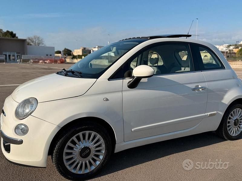 Usata Fiat 500 Lounge 69 CV (50 kW) 2009 Bianco Cabrio