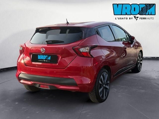 Usata Nissan Micra N-Connecta 90 CV (66 kW) 2019 Rosso Utilitaria