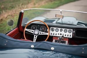 Usata Jaguar E-Type 269 CV (197 kW) 1961 Blu Cabrio